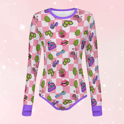 Stoner Babe Long Sleeve CuddleSuit