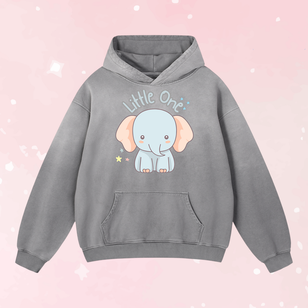 Lil One Grey Heavy Hoodie