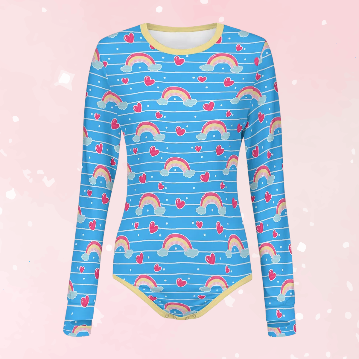 Rainbow Wishes Long Sleeve CuddleSuit