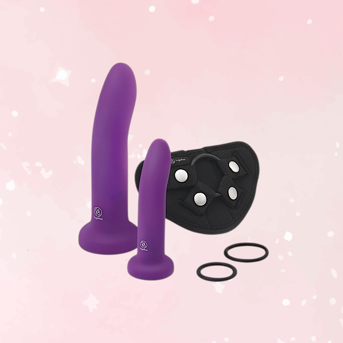 DUO Body Safe Silicone Dual Harness Set