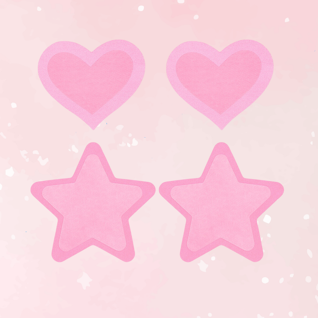 Peekaboo Pasties Hot Pink Glow in the Dark