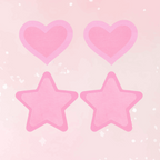 Peekaboo Pasties Hot Pink Glow in the Dark