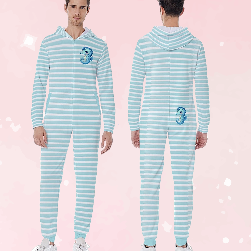 Sweet Lil Seahorse Hooded Pajamas