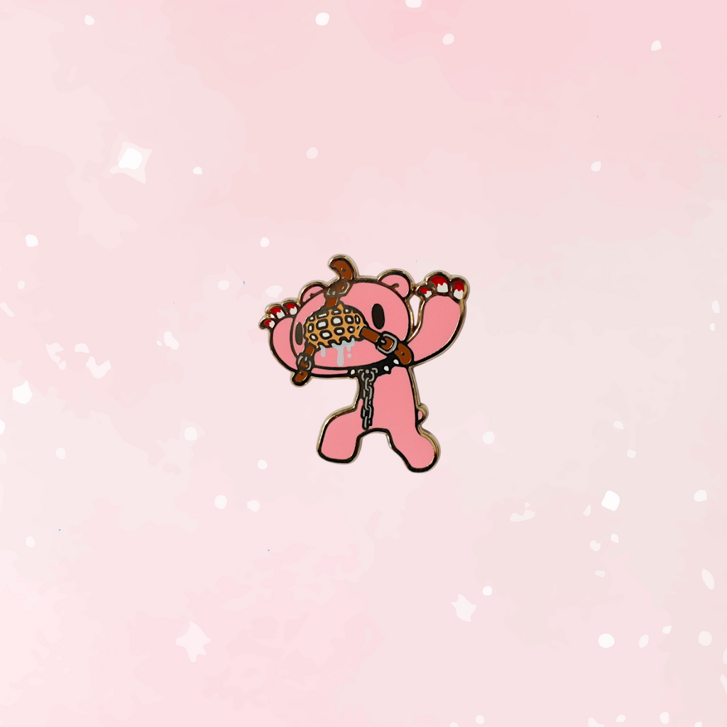 Gloomy Bear Pink Muzzle Hard Enamel Pin