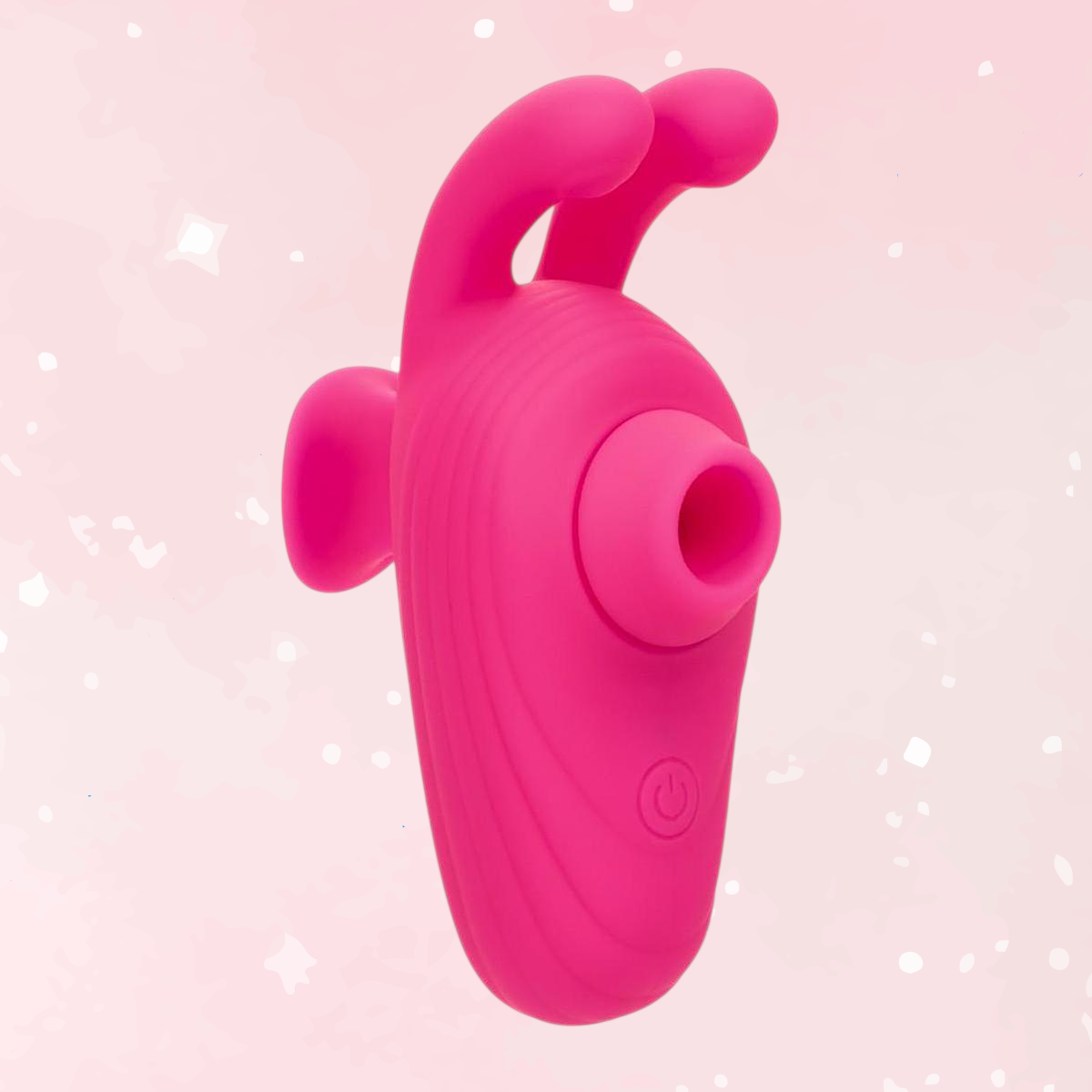 Neon Vibes Kissing Bunny Silicone Vibrator