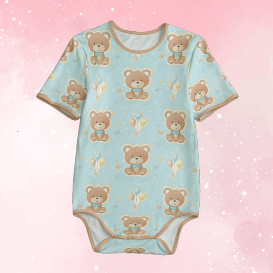 Teddy Bears Blue Adult Unisex Onesie