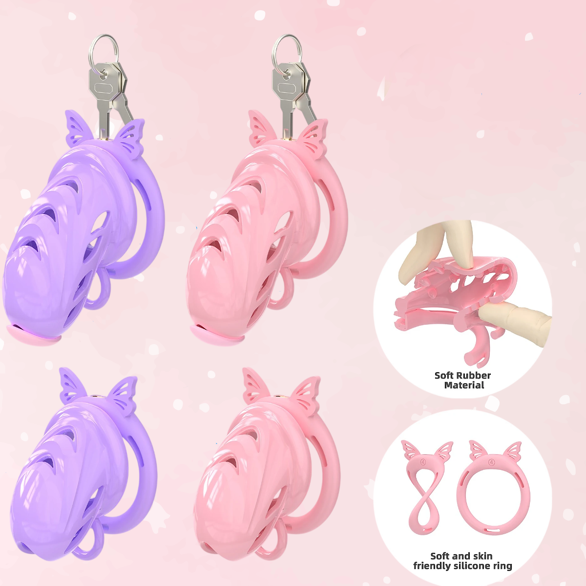 Velvet Promise Soft Chastity Cage