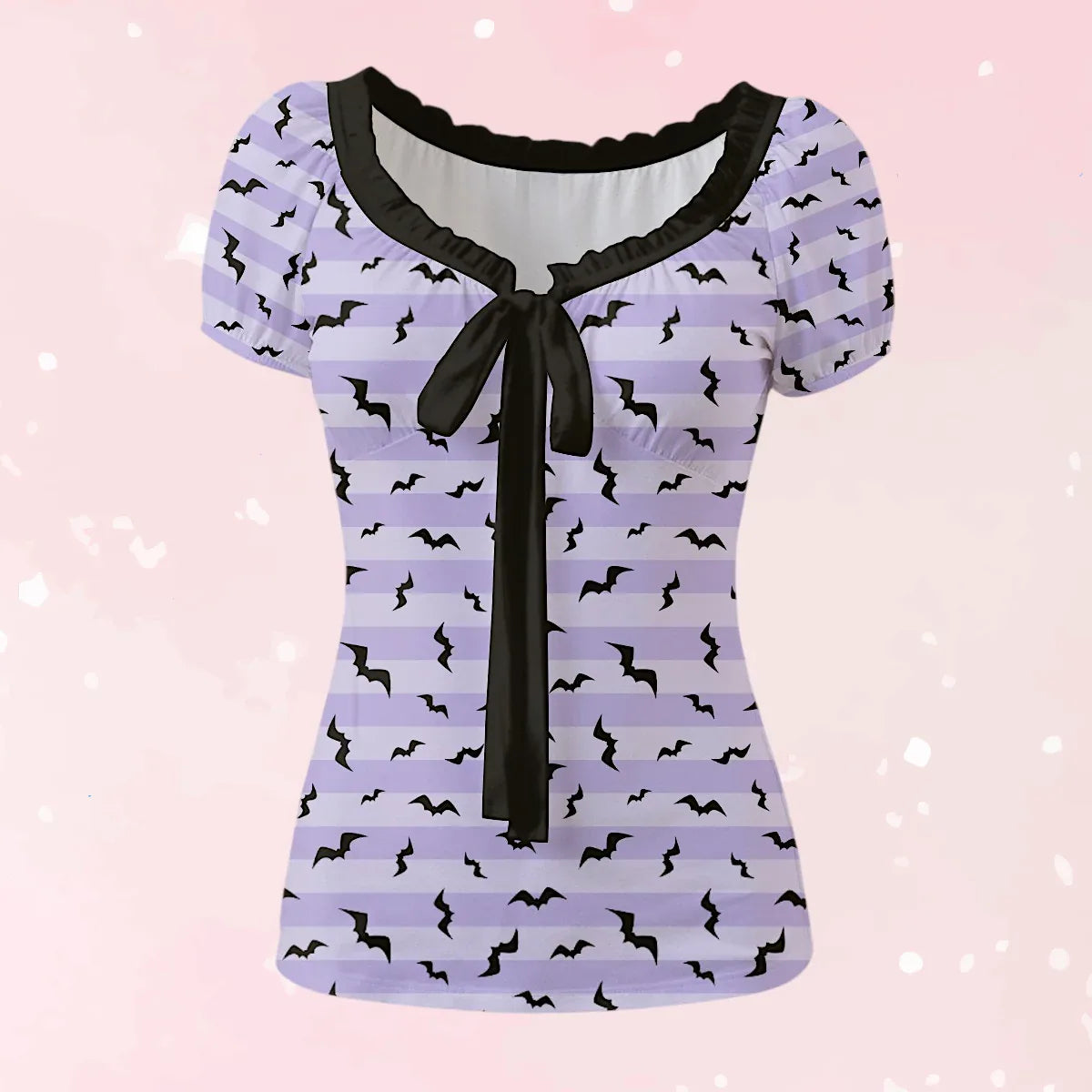 Spooky Sweet Bow Top - Puppy's Aesthetics