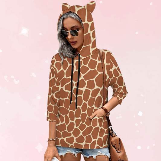 Safari Snuggle Unisex Hoodie w/Ears