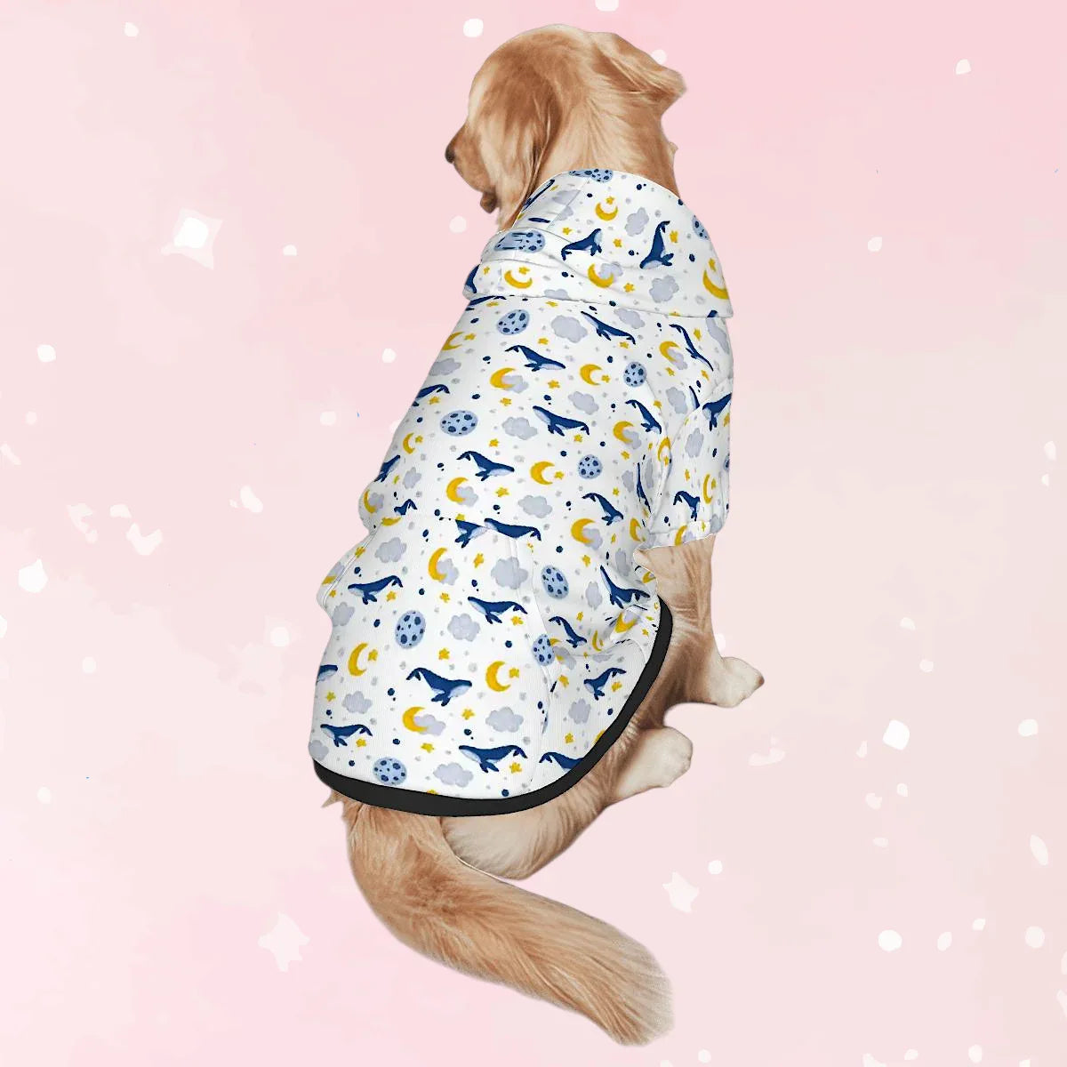 Sleepy Whale Dreams Pet Hoodie - Puppy's Aesthetics