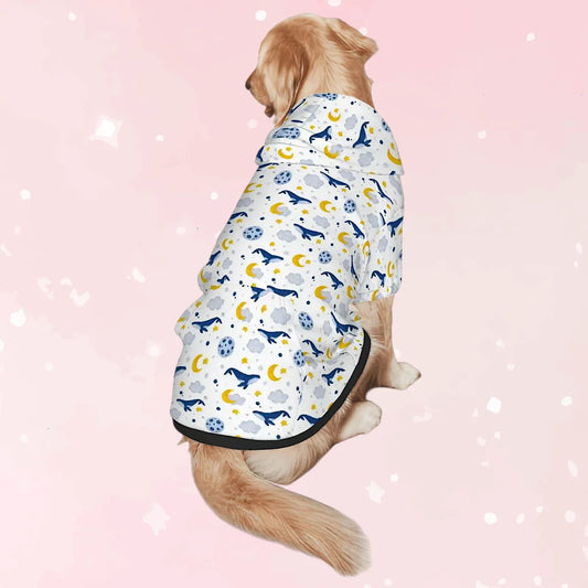 Sleepy Whale Dreams Pet Hoodie - Puppy's Aesthetics