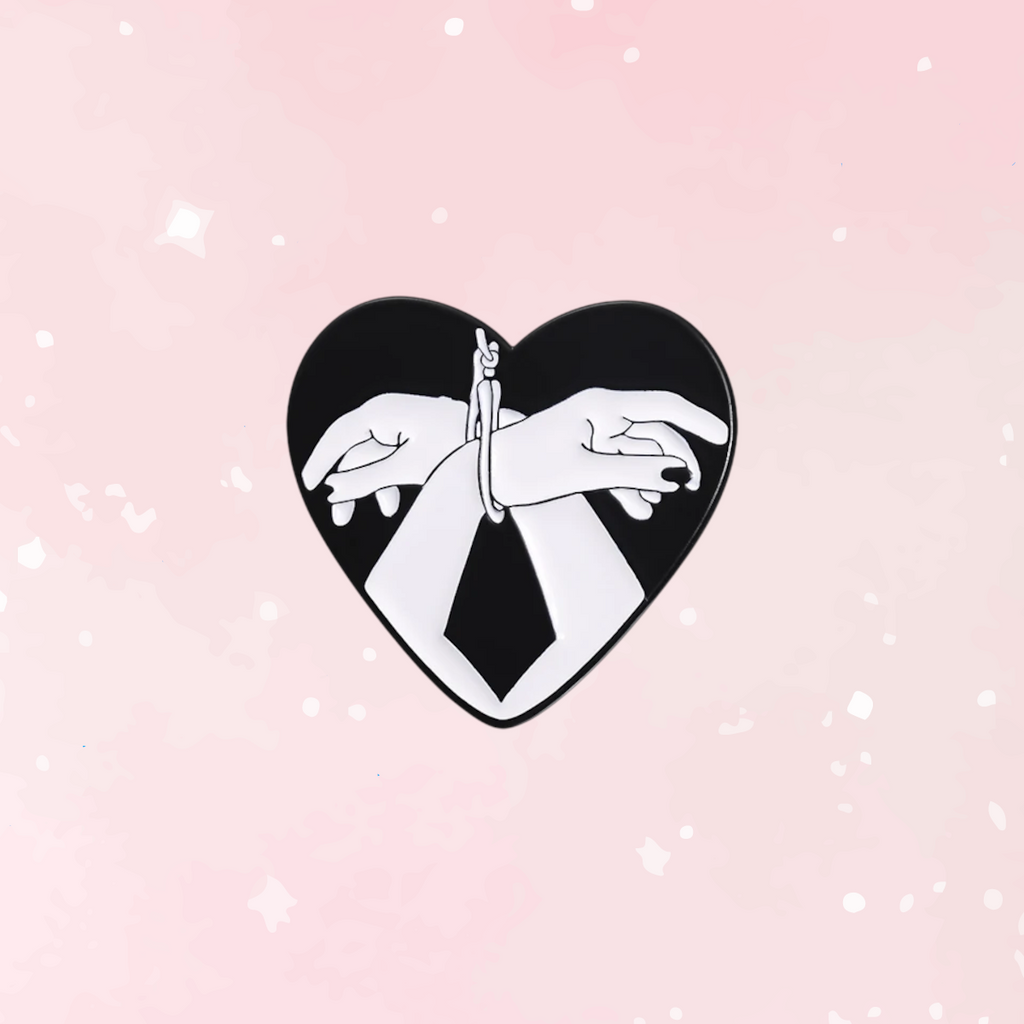 Bound By Rope Heart BDSM Pin