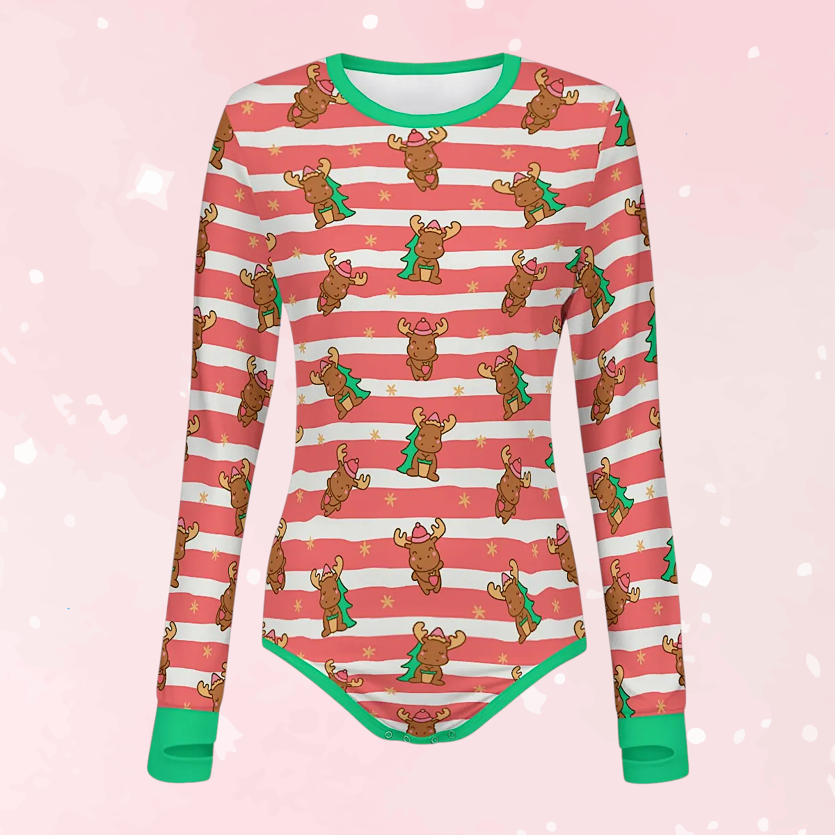 Merry Moose Long Sleeve CuddleSuit