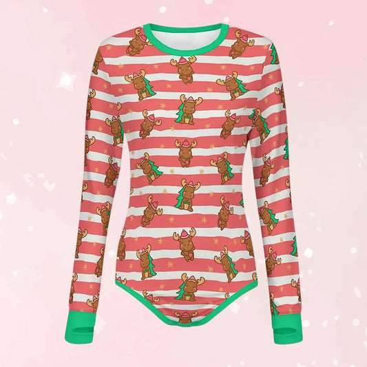Merry Moose Long Sleeve CuddleSuit - Puppy's Aesthetics