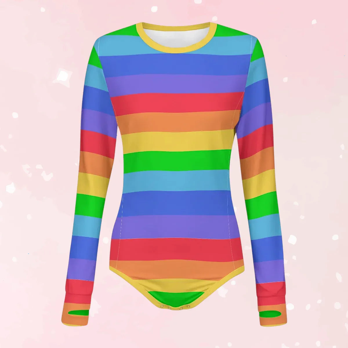 Rainbow Bright Long Sleeve CuddleSuit - Puppy's Aesthetics
