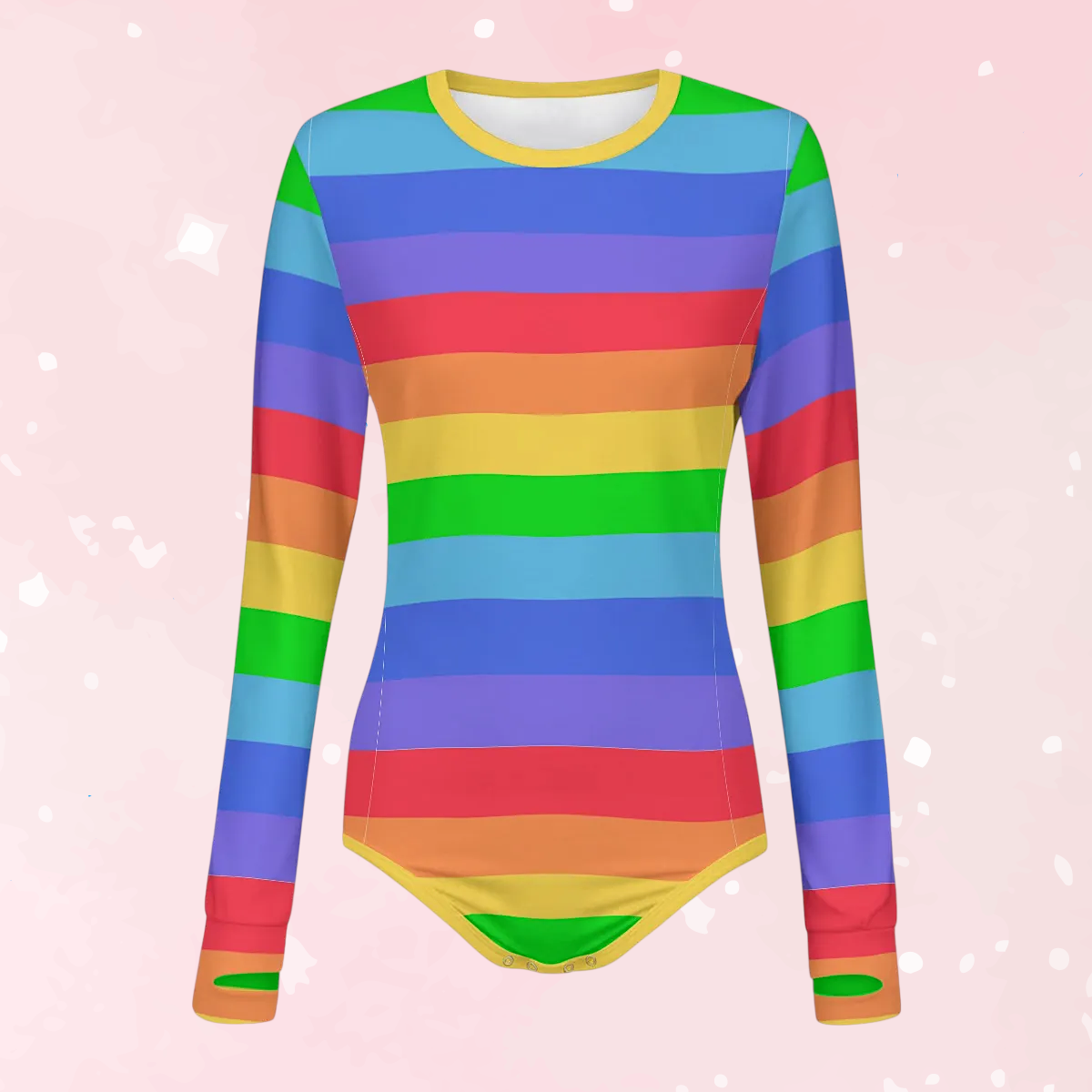 Rainbow Bright Long Sleeve CuddleSuit