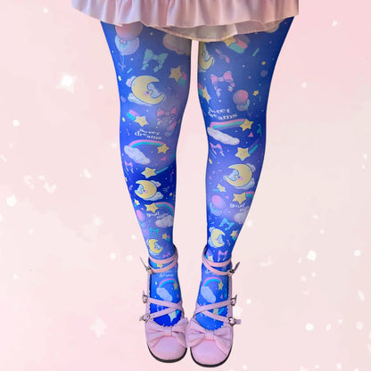 Good Night Unisex Tights - Puppy's Aesthetics