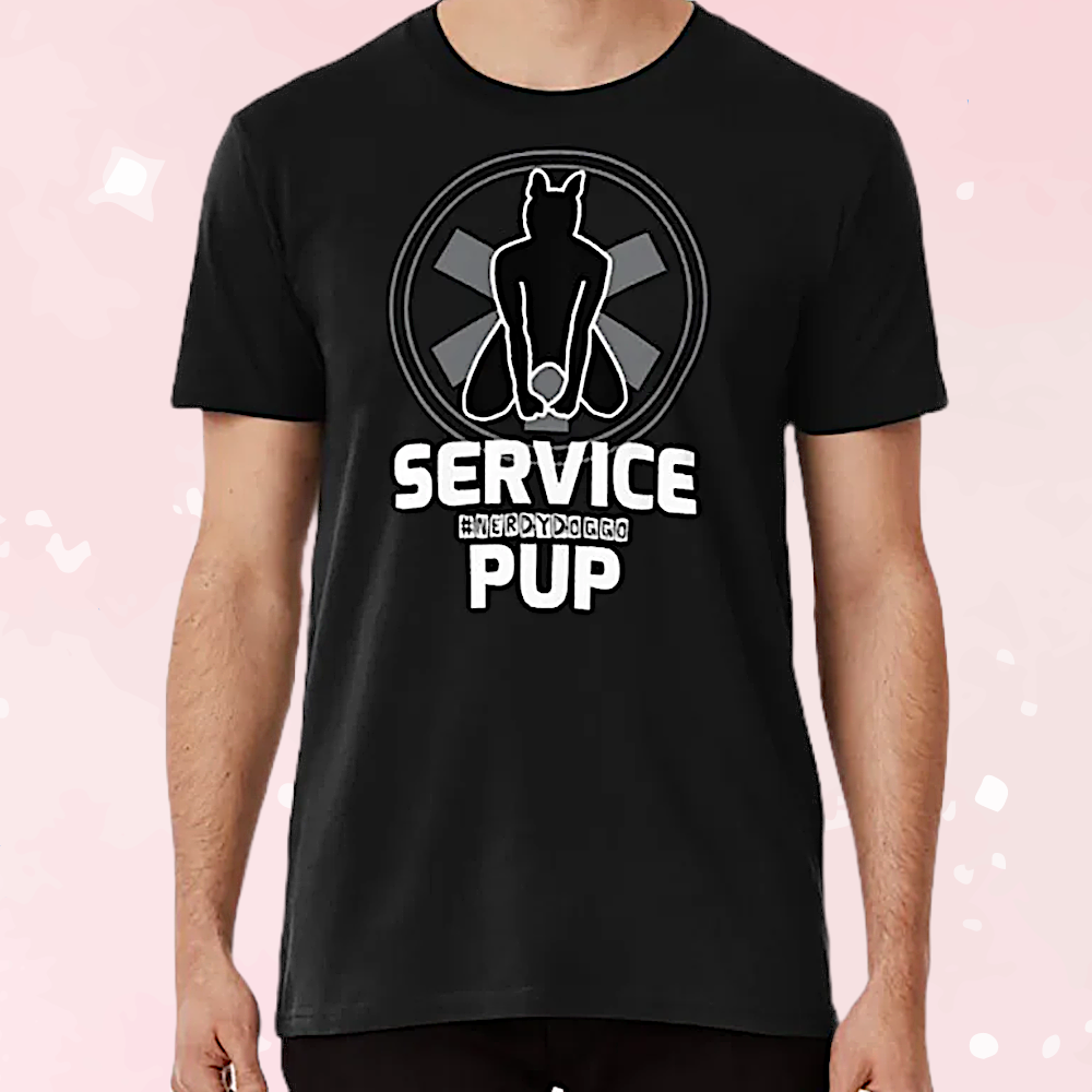 Service Pup Puppy Play Unisex Graphic Tee