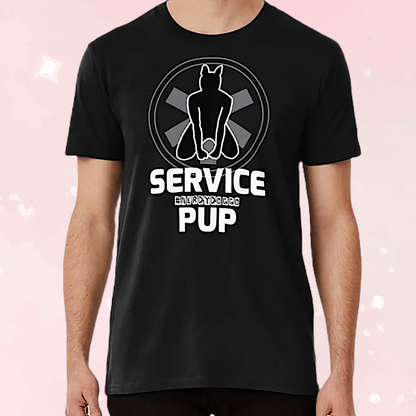 Service Pup Puppy Play Unisex Graphic Tee