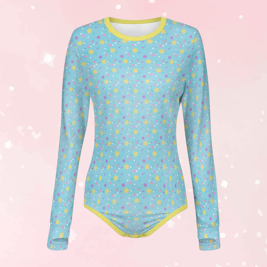 Dreamy Stars Long Sleeve CuddleSuit