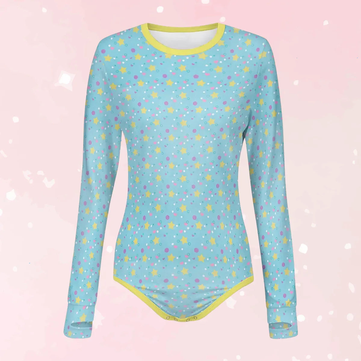 Dreamy Stars Long Sleeve CuddleSuit - Puppy's Aesthetics