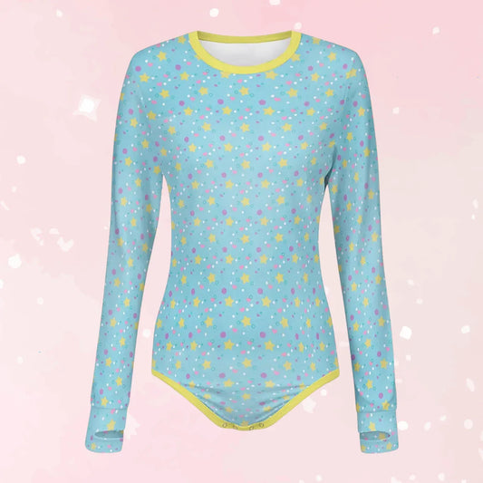 Dreamy Stars Long Sleeve CuddleSuit - Puppy's Aesthetics