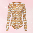 Sweet Picnic Long Sleeve CuddleSuit