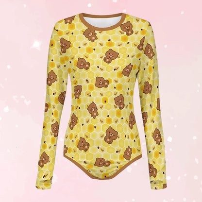Honey Paw Long Sleeve CuddleSuit - Puppy's Aesthetics