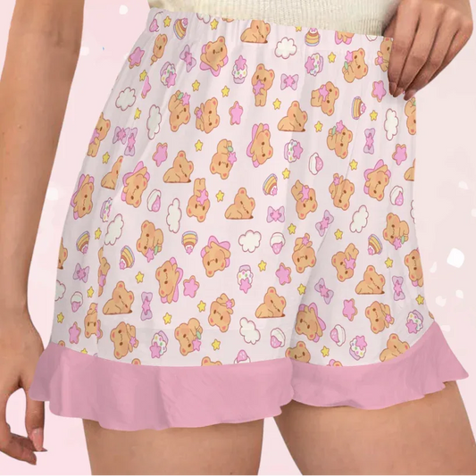 Bearly Adorable Ruffle Shorts - Puppy's Aesthetics