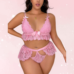 Plus Size Pink Call Me Baby Set