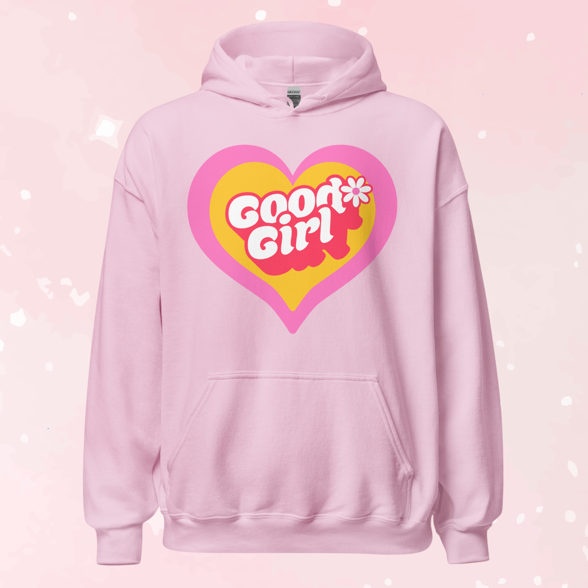 Retro Good Girl Heart Unisex Hoodie