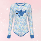 Chomp Chomp Kawaii Shark Long Sleeve CuddleSuit