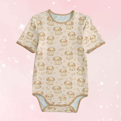 Pup Snuggles Short Sleeve CuddleSuit