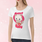 Sweet Cherry Kitty Soft Fit Tee - Puppy's Aesthetics