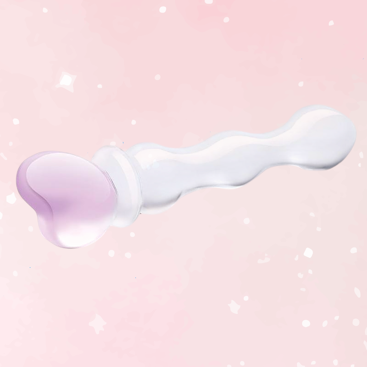 Sweetheart Hand Blown Glass Dildo
