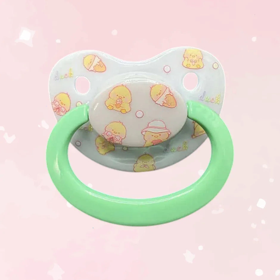 Deco Adult Pacifier - Ducks - Puppy's Aesthetics