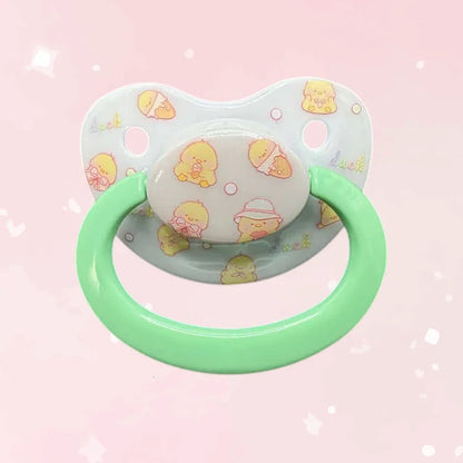 Deco Adult Pacifier - Ducks - Puppy's Aesthetics