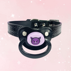 Devil Emoji Black Pacifier Gag