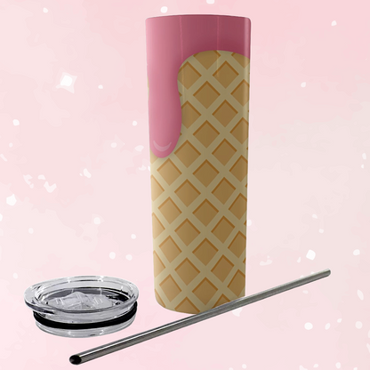 Strawberry Ice Cream Skinny Tumbler