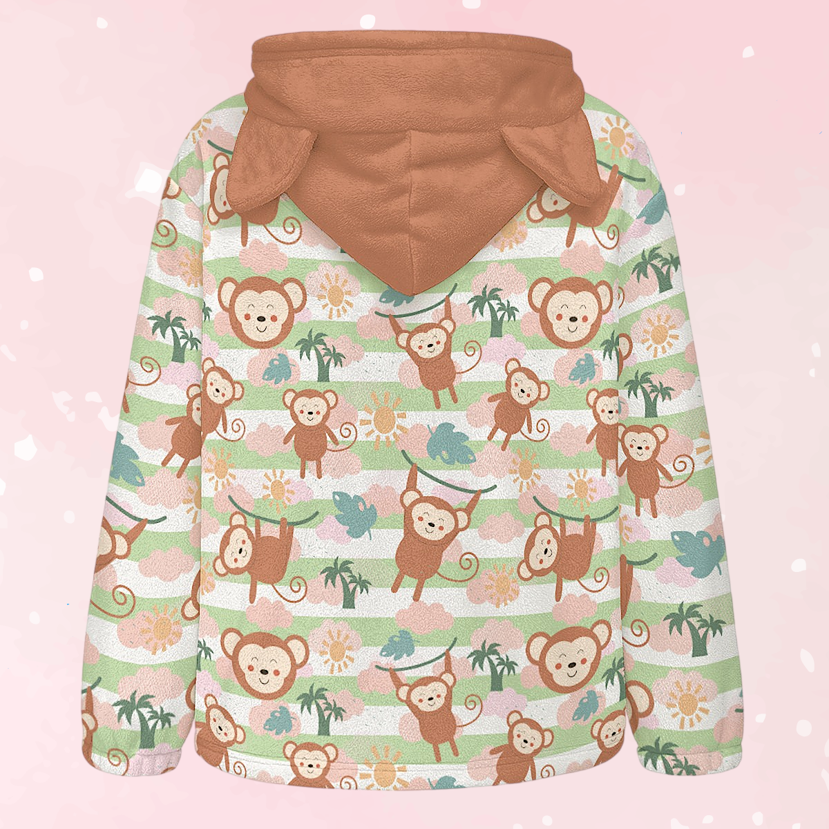 Monkey Mischief Cat Ear Hoodie