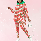 Merry Moose Stretch Hoodie Set