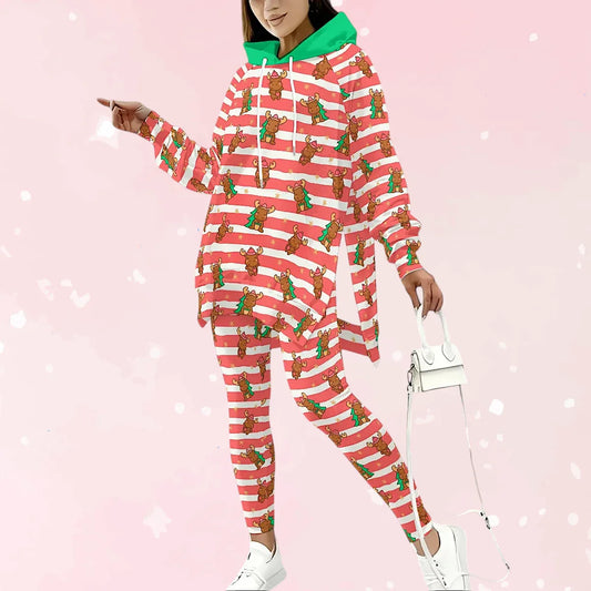 Merry Moose Stretch Hoodie Set - Puppy's Aesthetics