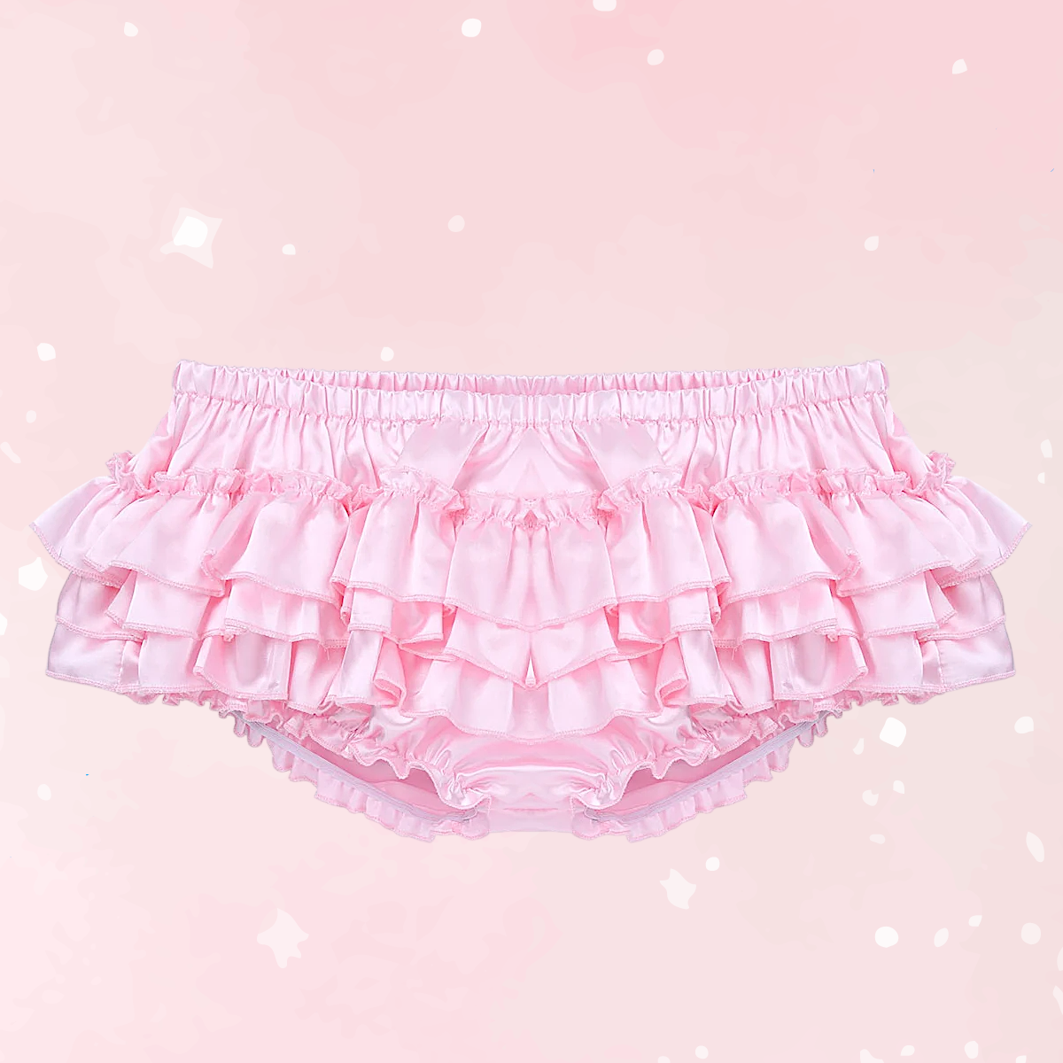 Sissy Ruffled Bloomer Panties – Satin (Colors)