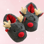 Rudy Snuggle Reindeer Unisex Slippers