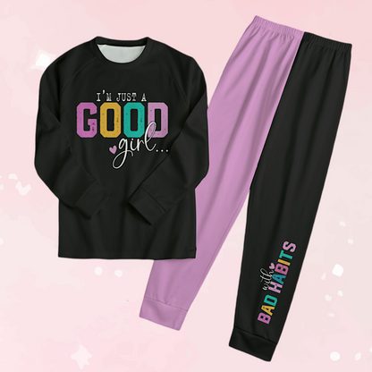 Good Girl Bad Habits Unisex Pajama Set