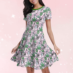 Pink Cute Cannabis Little Dress