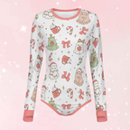 Ghostly Holiday Long Sleeve CuddleSuit