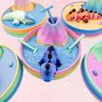 3D Printed Dinosaur Zen Sand Toy