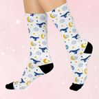 Sleepy Whale Dreams Crew Socks