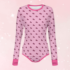 Sweet Bow Long Sleeve CuddleSuit